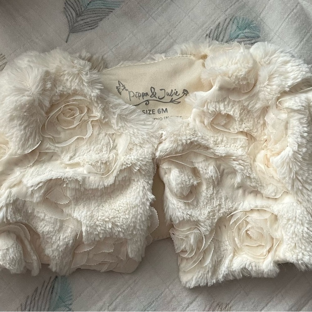 Pippa & Julie Cream Floral Jacket